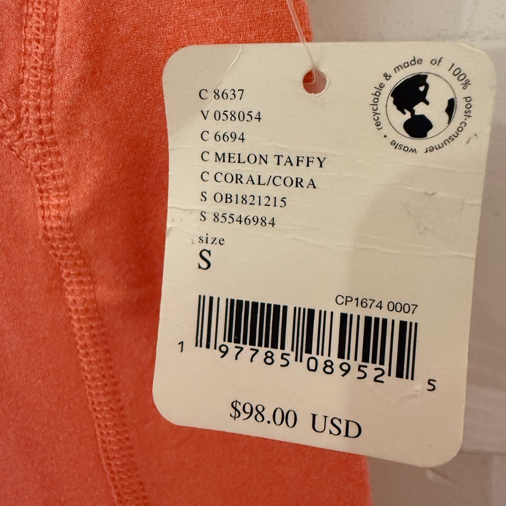 FP Movement by Free People You Know it High-Waist Leggings Melon Taffy Coral S - Picture 6 of 6